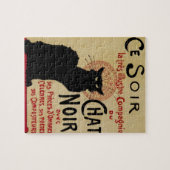 CE Soir Chat Noir Black Cat,  Art Nouveau Legpuzzel (Horizontaal)