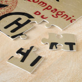 CE Soir Chat Noir Black Cat,  Art Nouveau Legpuzzel (Zijkant)