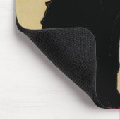 CE Soir Chat Noir Black Cat,  Art Nouveau Muismat (Hoek)