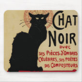 CE Soir Chat Noir Black Cat,  Art Nouveau Muismat (Voorkant)