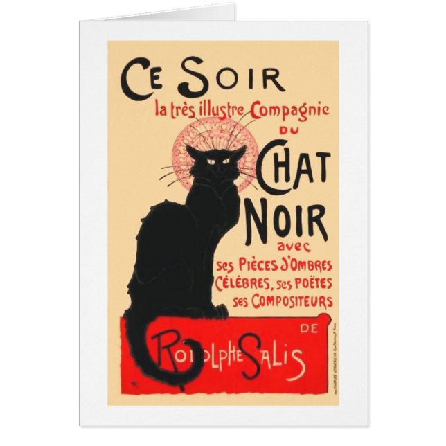 Ce Soir Le Chat Noir, Théophile Steinlen (Voorkant)