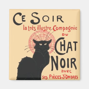 Ce Soir Le Chat Noir, Théophile Steinlen Magneet