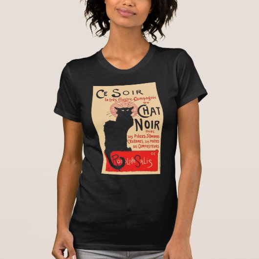 Ce Soir Le Chat Noir, Théophile Steinlen T-shirt (Voorkant)