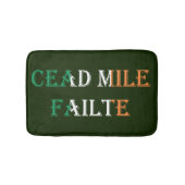 Cead Mile Failte overlay op Ierse vlag bmt Badmat (Voorkant)