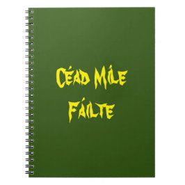 Céad Míle Fáilte Yellow & Gold Notitieboek