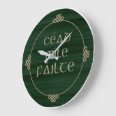 Ceald Mile Failte Wall Clock, Irish Decor Grote Klok (Hoek)