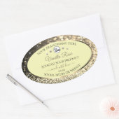 Ceam Sparking Gold Glitter Product Labels Logo (Envelop)