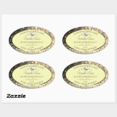 Ceam Sparking Gold Glitter Product Labels Logo (Vel)