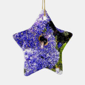 Ceanothus Bee Floral Keramisch Ornament (Rechts)