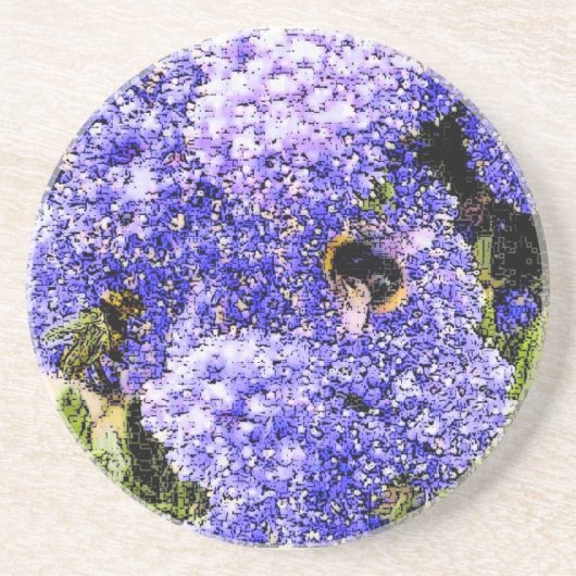 Ceanothus Flower Blossom Bee Zandsteen Onderzetter (Voorkant)
