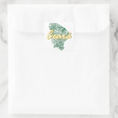Ceara Vierkante Sticker (Tas)
