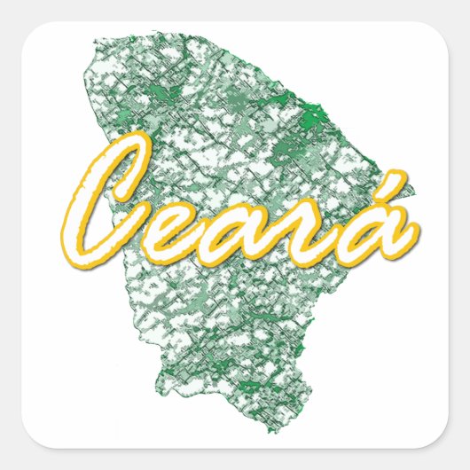 Ceara Vierkante Sticker (Voorkant)