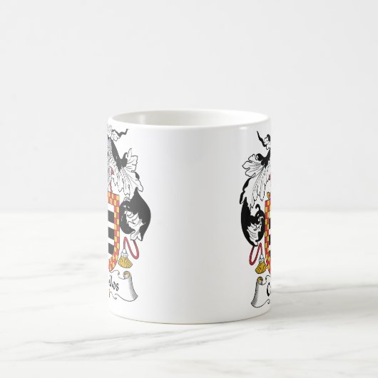 Ceballos Family Crest Koffiemok (Center)