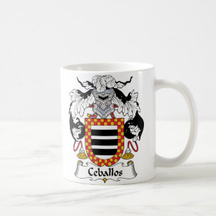 Ceballos Family Crest Koffiemok