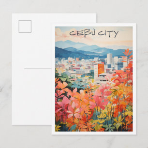 Cebu City filipijnen Reis Esthetiek Briefkaart