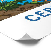 Cebu City Filipijnen Reisprint Poster (Hoek)