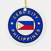 Cebu City Filippijnen Keramisch Ornament (Voorkant)