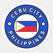 Cebu City Filippijnen Ronde Sticker (Voorkant)