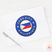 Cebu City Filippijnen Ronde Sticker (Envelop)