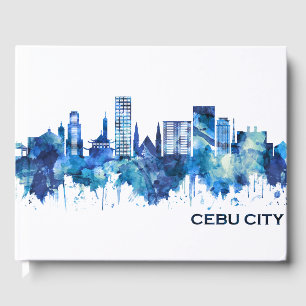 Cebu City Filippijnen Skyline Blue Gastenboek
