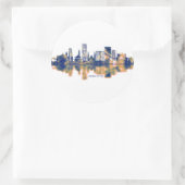 Cebu City Skyline Ronde Sticker (Tas)