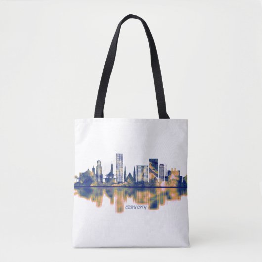 Cebu City Skyline Tote Bag (Voorkant)