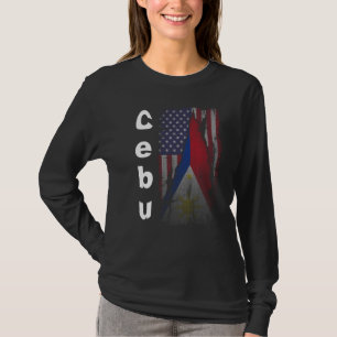 Cebu Filipijnen Retro  Filipino & Amerikaans T-shirt
