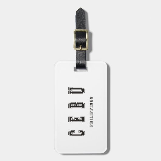 Cebu Filippijnen Bagagelabel (Voorkant verticaal)