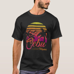 Cebu Filippijnen Beach Sunset Island Philippine Tr T-shirt