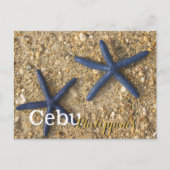Cebu Filippijnen Blue Starfish Briefkaart (Voorkant)