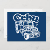 Cebu Jeepney Briefkaart (Voorkant / Achterkant)
