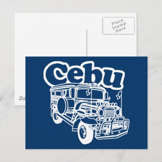 Cebu Jeepney Briefkaart (Voorkant / Achterkant)