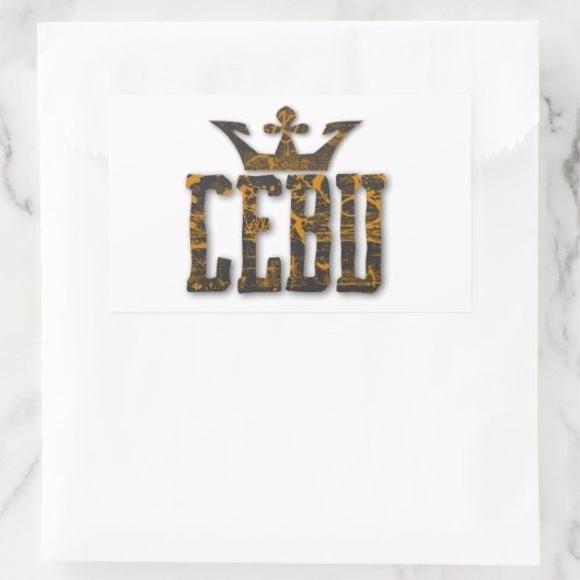 Cebu Royalty Rechthoekige Sticker (Tas)