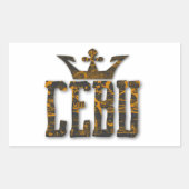 Cebu Royalty Rechthoekige Sticker (Voorkant)
