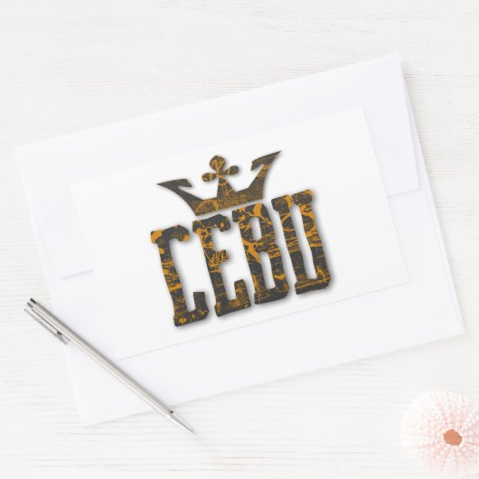 Cebu Royalty Rechthoekige Sticker (Envelop)