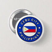 Cebu Stad Filipijnen Ronde Button 5,7 Cm (Voorkant /achterkant)