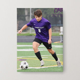 CEC Boys Voetbal Rechthoek Button