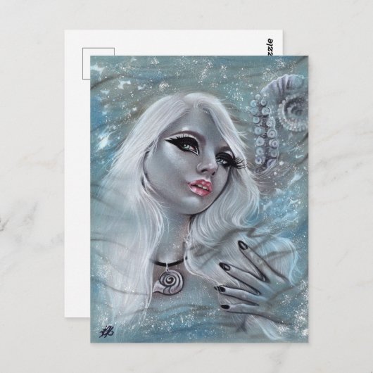Cecaelia mythology mermaid briefkaart (Voorkant / Achterkant)