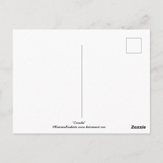 Cecaelia mythology mermaid briefkaart (Achterkant)