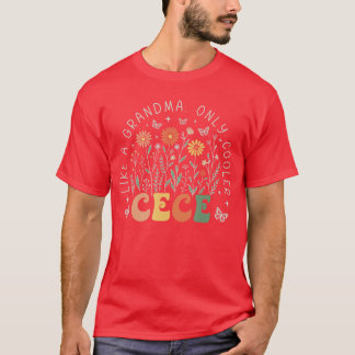 Cece als een oma, maar dan koeler Wildflower-moede T-shirt