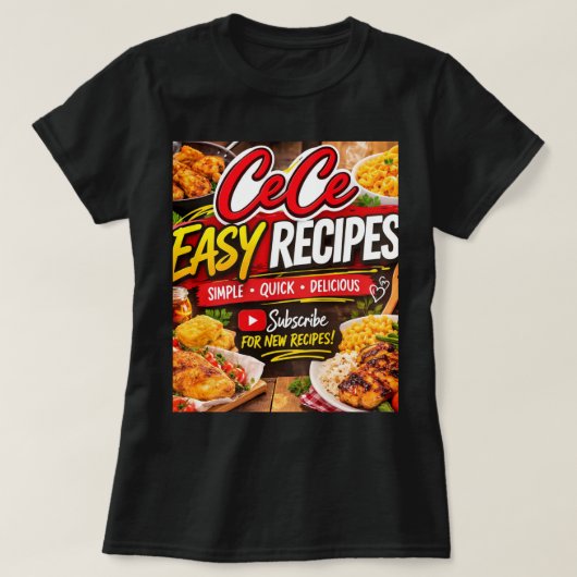 Cece Easy Recipe TShirt (Design voorkant)
