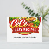 Cece Easy Recipes Bedankkaart (Staand voorkant)