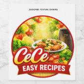 Cece Easy Recipes Productlabels Wijn Etiket (Enkel label)