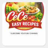 Cece Easy Recipes Sticker (Voorkant)