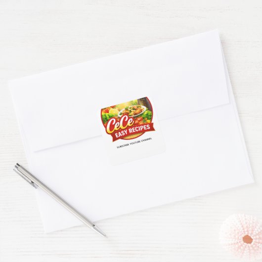 Cece Easy Recipes Sticker (Envelop)