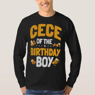 Cece van de verjaardag jongen bouwvakker Bday T-shirt