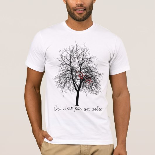 Ceci n'est pas un arbre t-shirt (Voorkant)