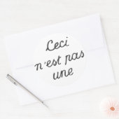 Ceci n'est pas un ronde sticker (Envelop)