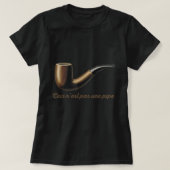 Ceci N'est Pas Une Pipe - dit is geen pijplijn T-shirt (Design voorkant)