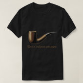 Ceci N'est Pas Une Pipe - dit is geen pijplijn T-shirt (Design voorkant)